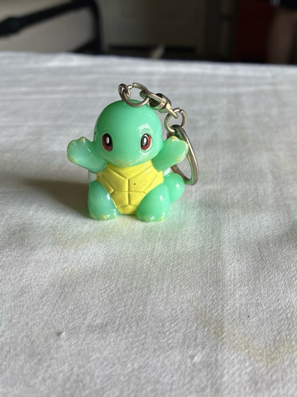Pokemon Squirtle Keychain Green and Yellow